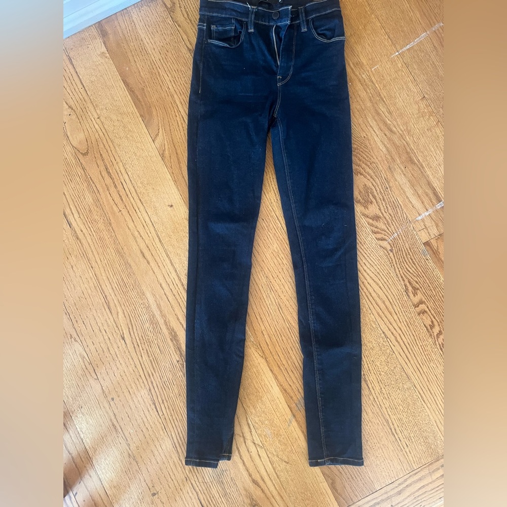 Hudson jeans Barbara super skinny dark blue wash jeans